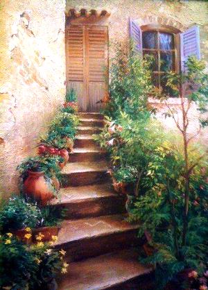 300x418 Guest Artist The Itallian Villa Oil Painting Art In The Vine - Villa Painting