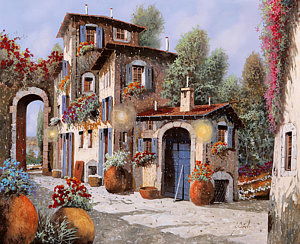 300x244 Italian Village Paintings Fine Art America - Village Painting Images