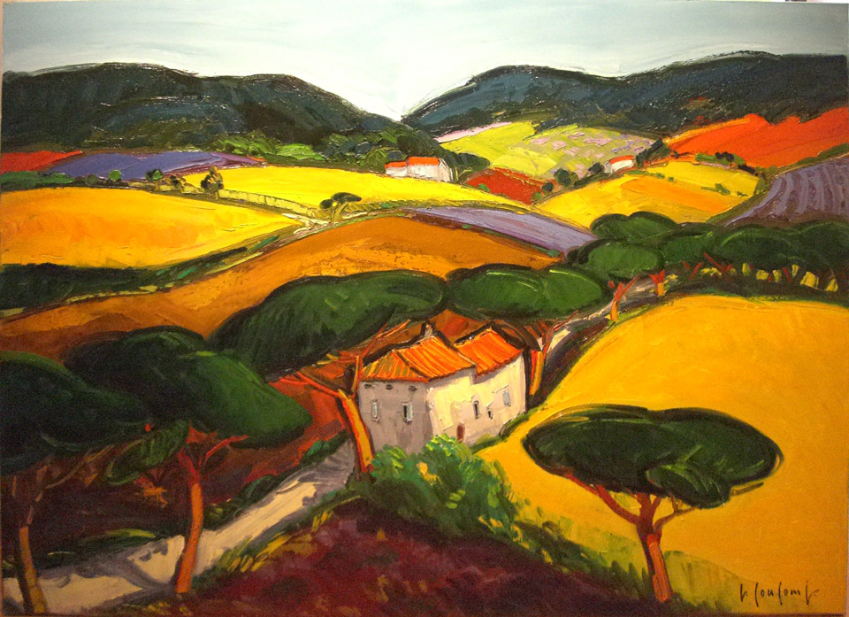 960x697 Unknown Artist Village Painting Anysize 50% Off - Village Painting Images