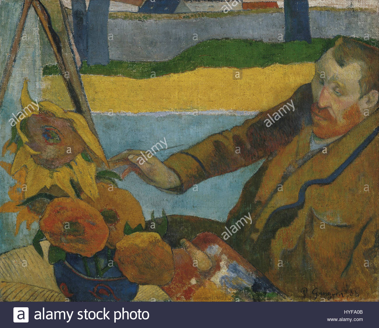 1300x1125 Paul Gauguin Vincent Van Gogh Painting Sunflowers Google Art Stock - Vincent Van Gogh Painting