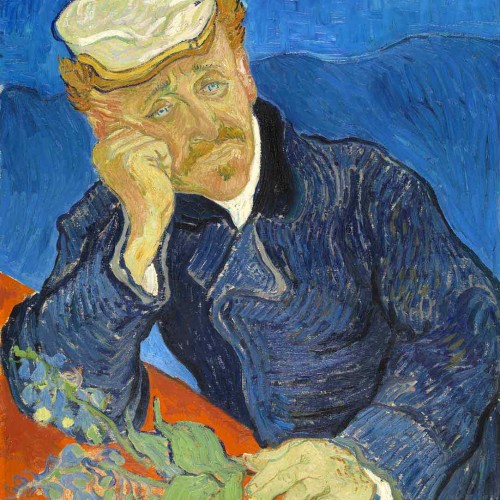 500x500 Portrait Of Doctor Gachet - Vincent Van Gogh Painting
