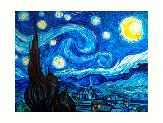 549x413 Starry Night Leggings And Gifts - Vincent Van Gogh Painting