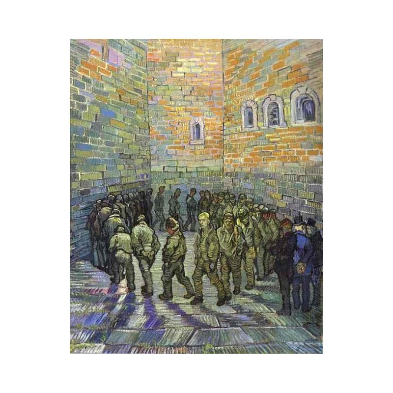 800x800 The Prison Courtyard By Vincent Van Gogh - Vincent Van Gogh Painting