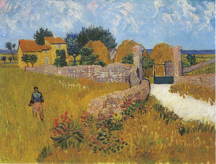 700x530 Cottage, 1888 - Vincent Van Gogh Painting