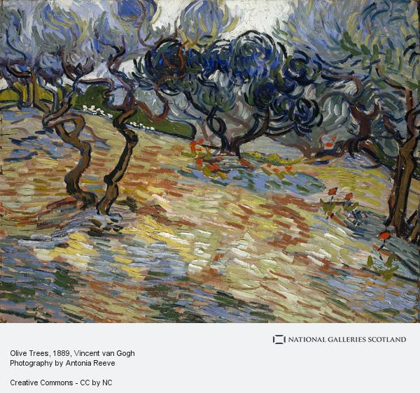 600x562 Olive Trees National Galleries Of Scotland - Vincent Van Gogh Painting Style