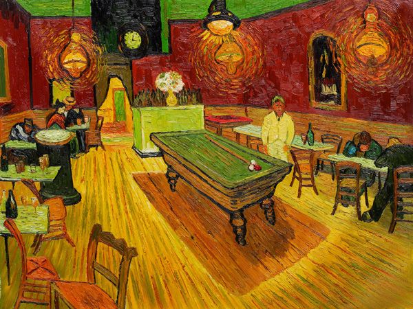 Vincent Van Gogh Pool Table Painting at PaintingValley.com | Explore ...