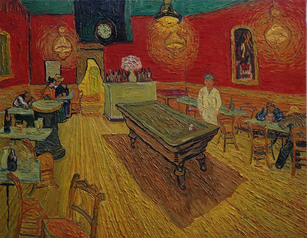 1021x791 Vincent Van Gogh A Psychoanalysis Through Selected Works - Vincent Van Gogh Pool Table Painting