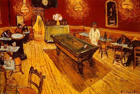 473x318 Vincent Van Gogh Night Cafe With Pool Table Art Print Poster - Vincent Van Gogh Pool Table Painting