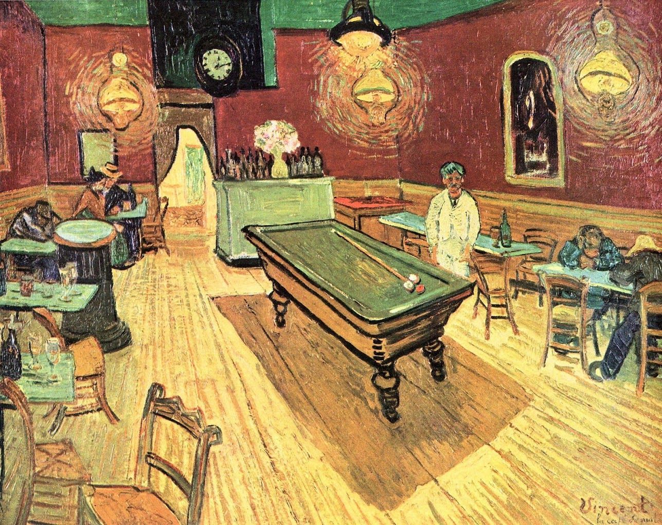 Vincent Van Gogh Pool Table Painting at PaintingValley.com | Explore ...