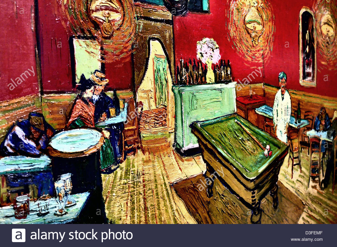 1300x955 Night Cafe With Pool Table Stock Photos Amp Night Cafe With Pool - Vincent Van Gogh Pool Table Painting