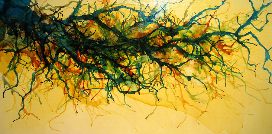 900x445 Vine Whisper Painting By Henry Parsinia - Vine Painting