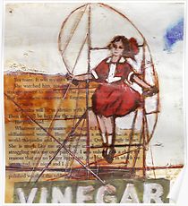 210x230 Skipping Girl Vinegar Painting Amp Mixed Media Posters Redbubble - Vinegar Painting