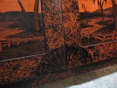 236x177 Vinegar Grain Painting On Mantle - Vinegar Painting