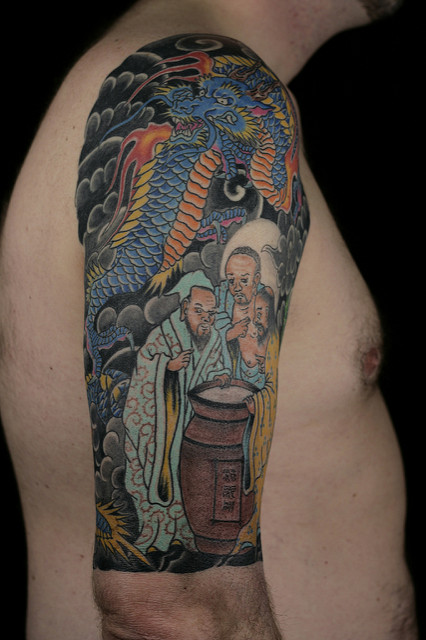 426x640 Vinegar Tasters With Dragon By Matt Greenhalgh Only You Tattoo - Vinegar Tasters Painting
