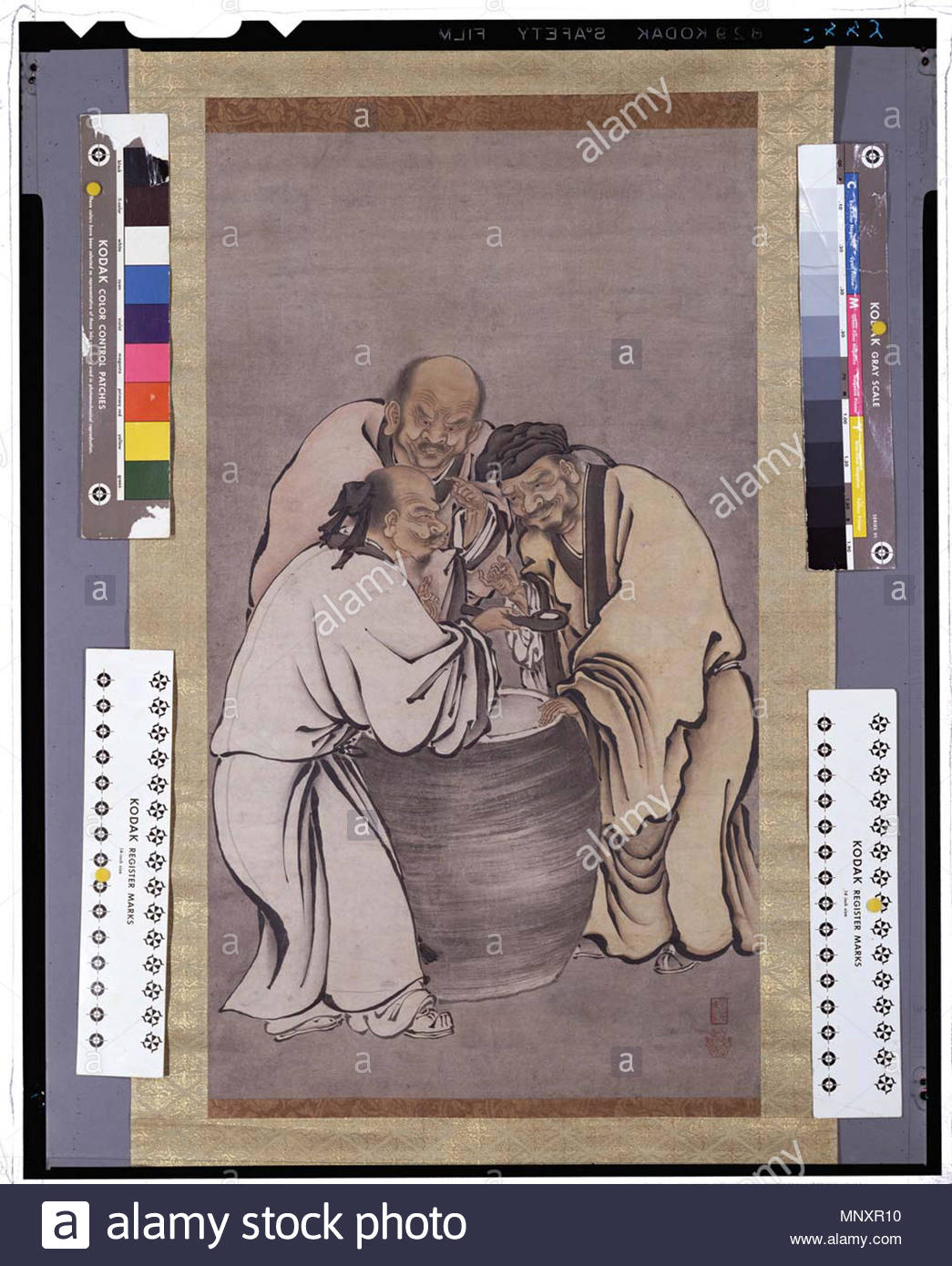 1045x1390 English The Three Vinegar Tasters, 16th Century Japanese Painting - Vinegar Tasters Painting