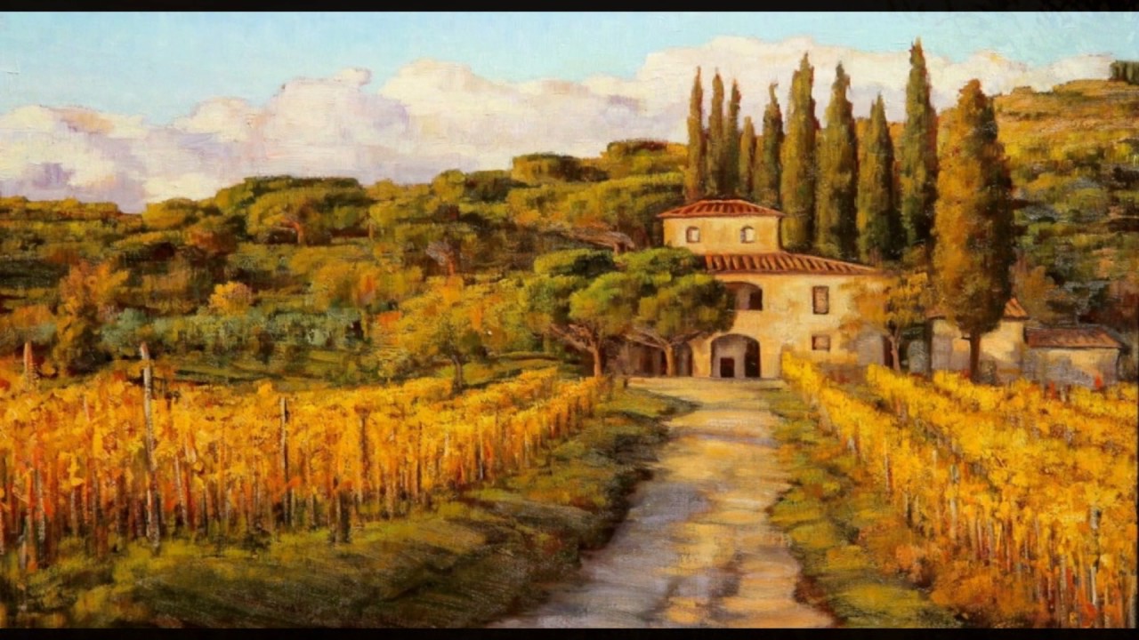 1280x720 Vineyard Paintings - Vineyard Painting