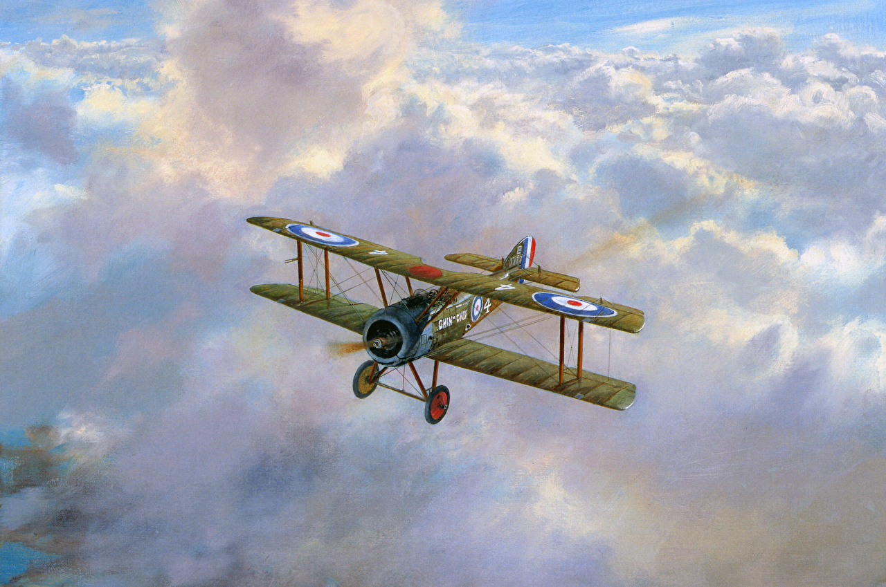1280x849 Pictures Airplane Vintage Painting Art Aviation - Vintage Airplane ...