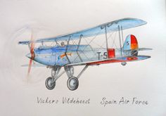 236x165 Airplane Art Set 3 Prints Aircraft Watercolor Poster Boys Nursery - Vintage Airplane Painting