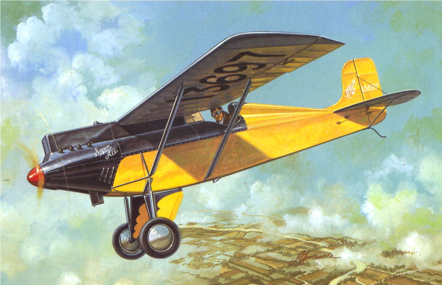 1500x966 Collect Air Vintage Kits Annex 6 - Vintage Airplane Painting