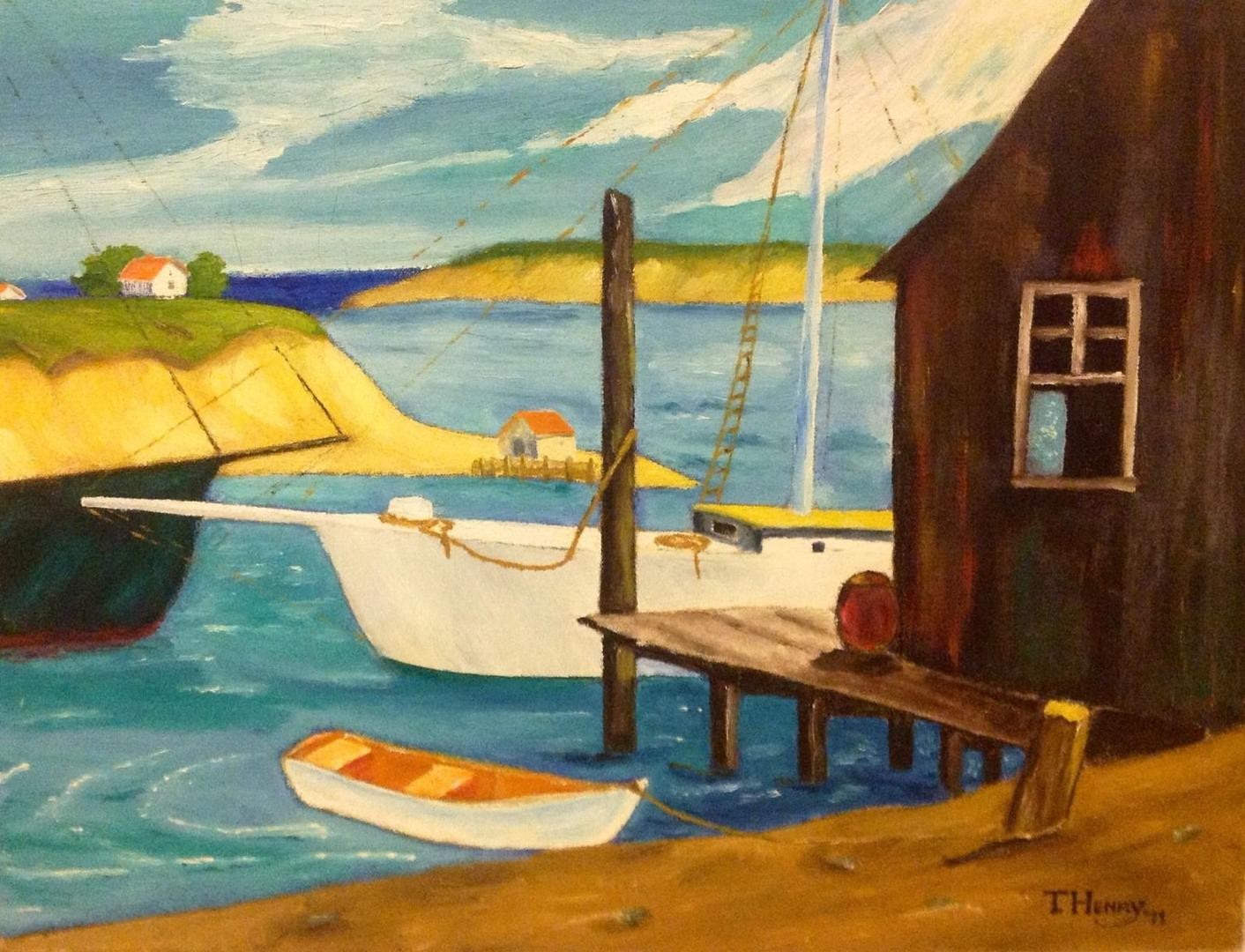 Vintage Beach Painting at Explore collection of