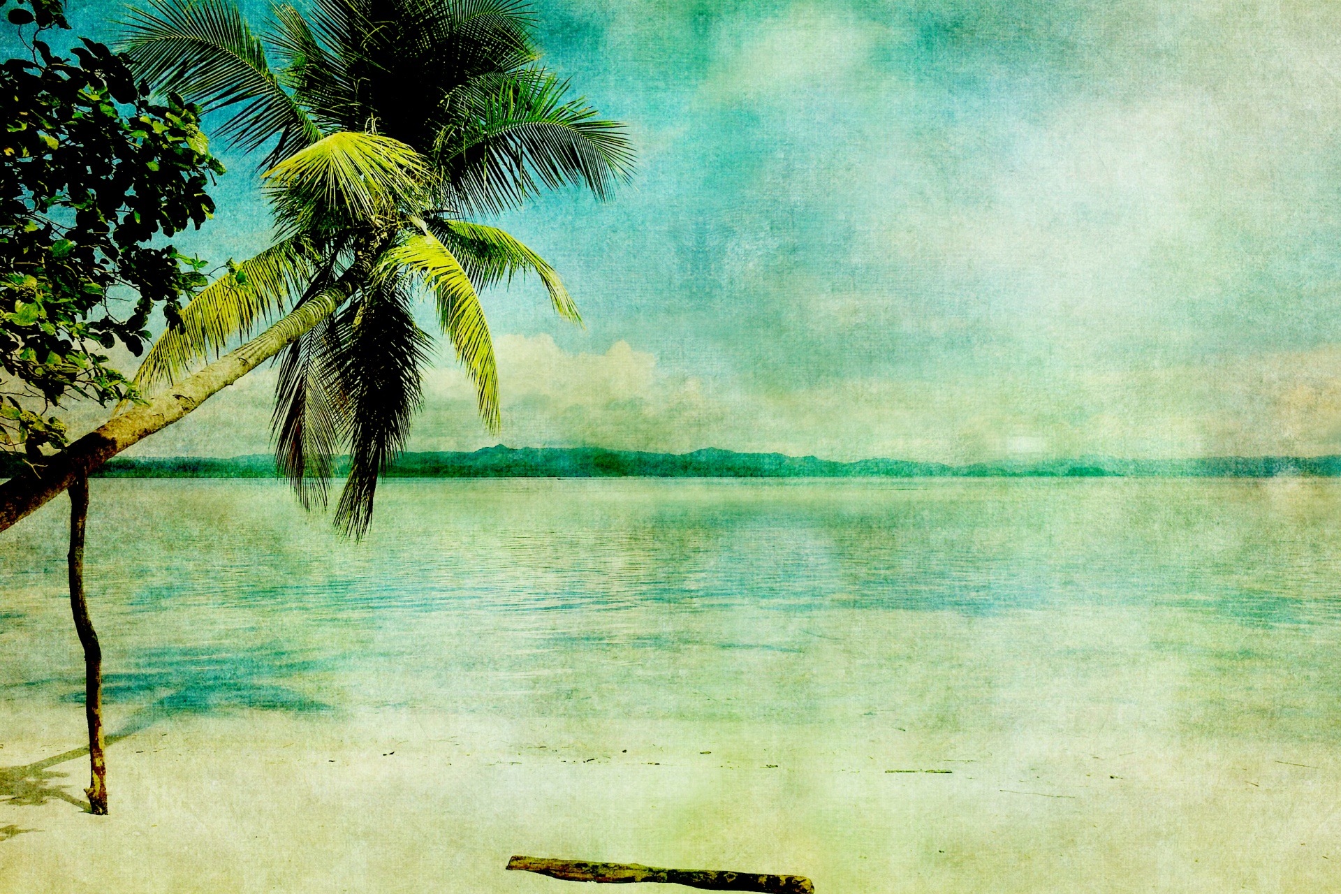1920x1280 Beach Vintage Painting Free Stock Photo - Vintage Beach Painting