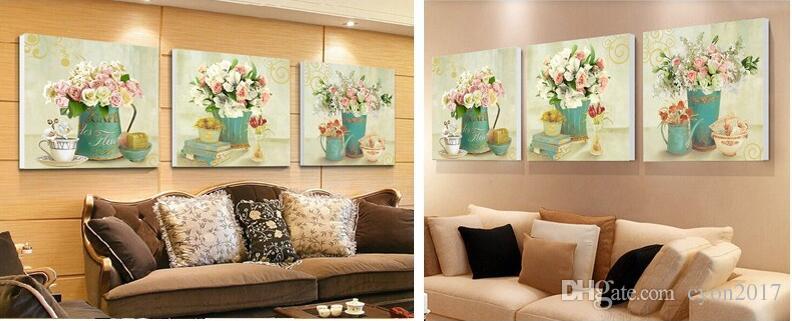 792x321 2018 Home Decor Canvas Prints Vintage Flower Wall Art Canvas - Vintage Canvas Painting