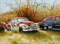 Vintage Car Painting