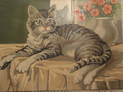 250x188 Vintage Cat Paintings - Vintage Cat Painting