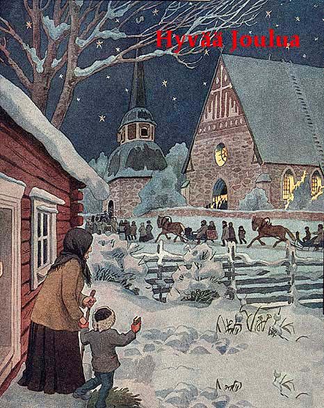 466x587 The 295 Best Vintage Christmas Paintings, Post Cards, Cards Etc - Vintage Christmas Painting