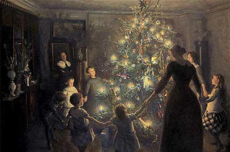745x494 The Origin Of Vintage Christmas Ornaments (And How Much They'Re - Vintage Christmas Painting