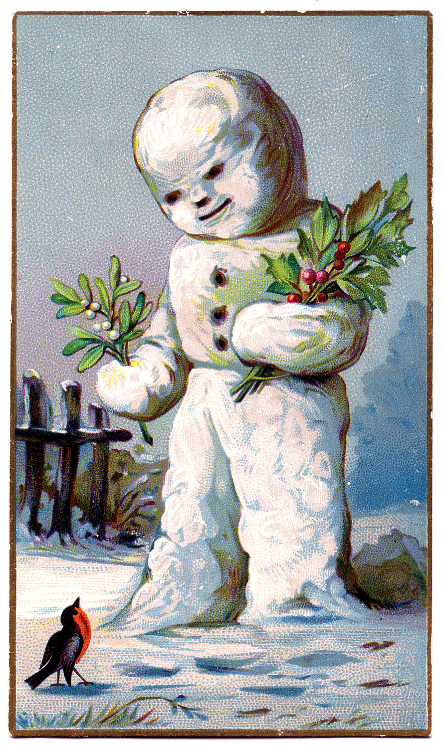 890x1500 Vintage Christmas Graphic - Vintage Christmas Painting