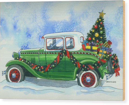 536x437 Vintage Christmas Painting By Mark Jennings - Vintage Christmas Painting