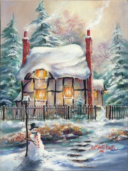 450x600 22c4bd54f09b64a8eb6d32bf9c64ff6c Christmas Paintings Christmas - Vintage Christmas Painting