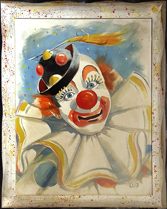 576x720 Hyaena Gallery - Vintage Clown Painting