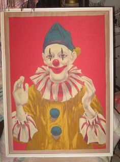 236x316 Vintage Clown Painting On Artwork Ideas - Vintage Clown Painting