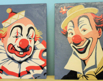 Vintage Clown Painting At PaintingValley.com | Explore Collection Of ...