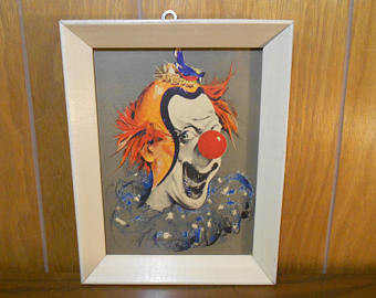 340x270 Cydney Etsy - Vintage Clown Painting