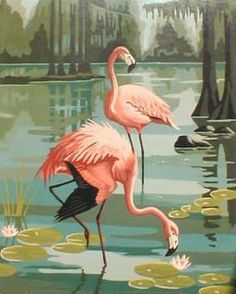 236x294 Vintage Paint By Number Flamingoorig Pinner It Was Such A Treat - Vintage Flamingo Painting
