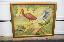 225x149 Flamingo Painting Ebay - Vintage Flamingo Painting
