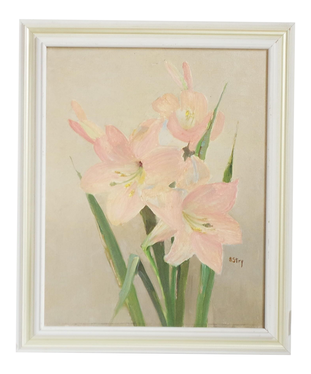 1000x1202 Old Cottage New Old Cottage New's Shop Vintage Floral Oil Painting - Vintage Floral Painting