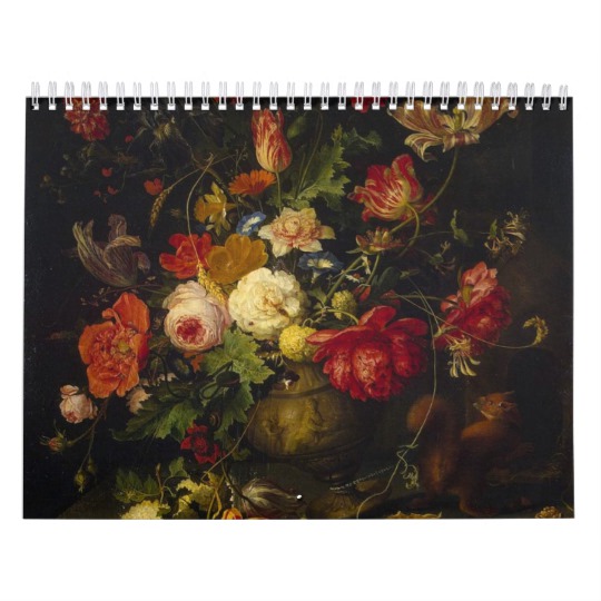540x540 Vintage Floral Victorian Oil Paintings, 2018 Calendar - Vintage Floral Painting