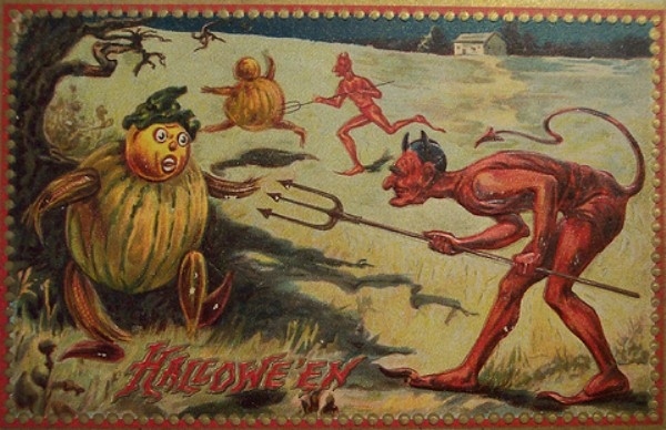 Vintage Halloween Painting