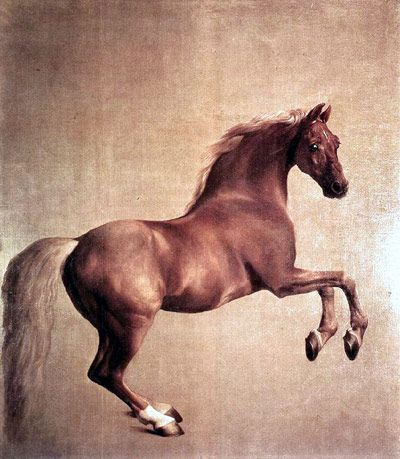 400x459 George Stubbs - Vintage Horse Painting