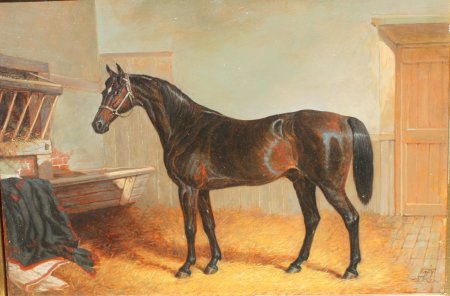 450x296 November 10, 2009 Auction - Vintage Horse Painting