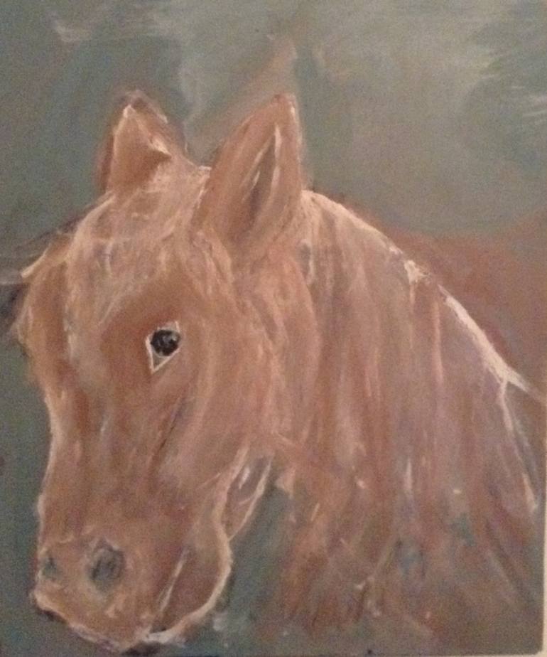770x924 Saatchi Art Vintage Horse Painting By Crystal Haferkamp - Vintage Horse Painting