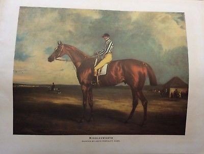 400x301 Vintage Horse Racing Print. - Vintage Horse Painting