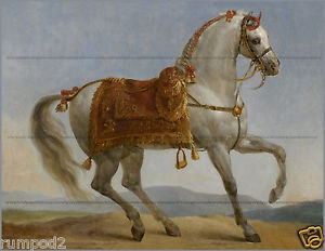 300x232 Vintage Horse Was The Famous War Mount - Vintage Horse Painting