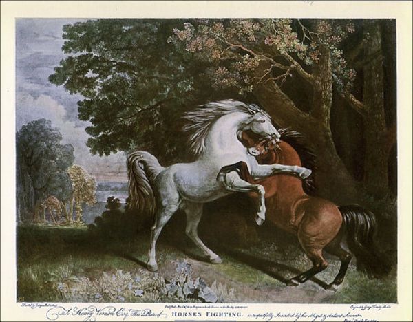 600x468 Vintage Horse Painting A Horse Is Poetry In Motion - Vintage Horse Painting