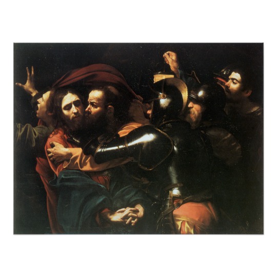 540x540 Vintage Holy Jesus Christ, Judas Kiss, Painting Poster - Vintage Jesus Painting