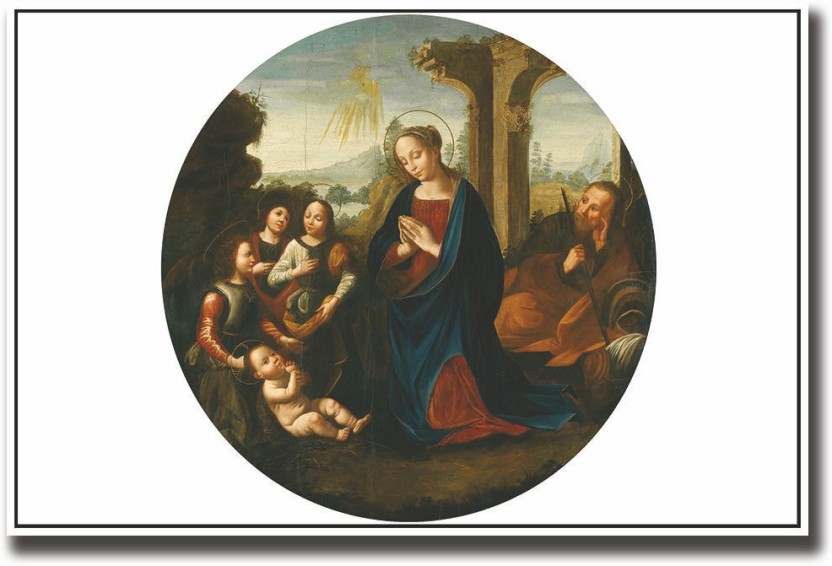 832x566 Vintage Jesus Painting Fine Art Print - Vintage Jesus Painting